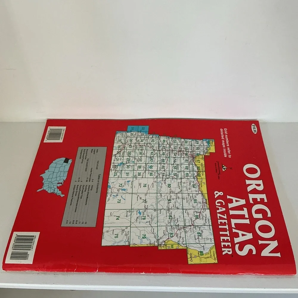Oregon Atlas & Gazetteer Topo Maps of the Entire State by DeLorme VG 3rd Edition